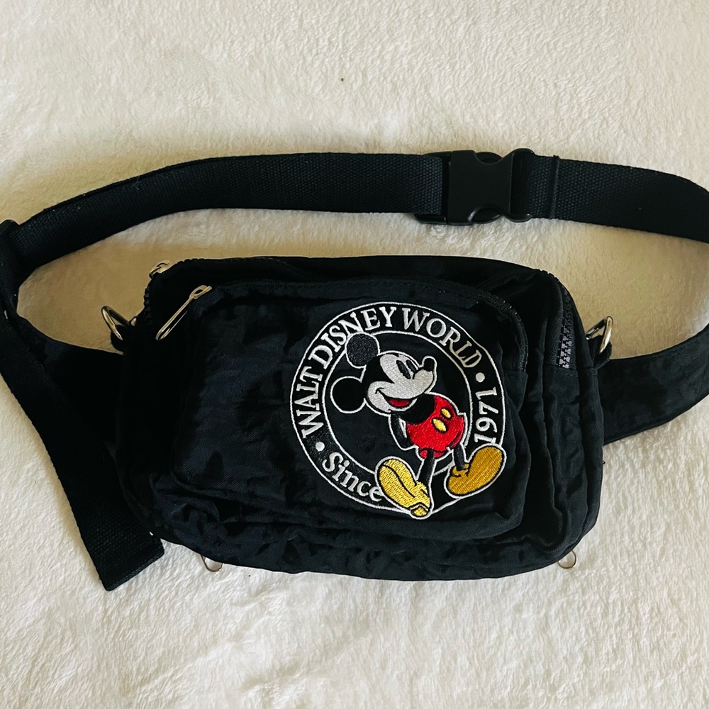Disney Parks Since 1971 Black Waist Bag